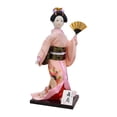 thumbnail image 3 of Muñeca kimono de geisha japonesa, estatua asiática, estatuilla de dama, decorativa, coleccionable Estilo E, 3 of 8