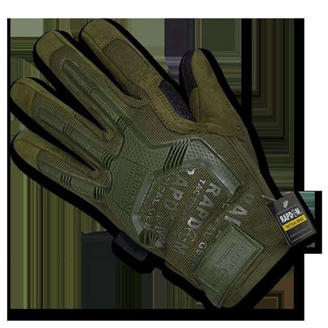 Rapid Dominance T63-PL-OLV-01 Gants de Protection contre les Chocs Gris Olive - Petit