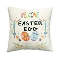 thumbnail image 2 of Decoraciones de Pascua, adornos de Pascua, funda de almohada de Pascua de 17,72 pulgadas, funda de cojín de Pascua, telas de lino, funda de almohada decorativa para sofá o sala de estar, funda de almo, 2 of 6