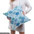 thumbnail image 4 of Ambesonne Moroccan Fabric by the Yard Upholstery, Mosaic Pattern, 2 Yards, Pale Blue, 4 of 4