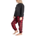 thumbnail image 3 of Ensemble de Pyjama en Peluche Sherpa pour Femmes et Plus Violet/diamant Moyen, 3 of 4