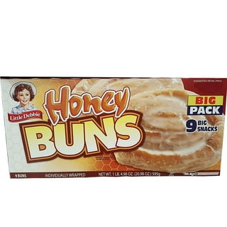 Little Debbie Honey Buns, 6 Individually Wrapped Pastries, 10.6 OZ Box