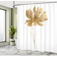 thumbnail image 4 of Ambesonne Watercolor Flower Shower Curtain, Poppy Bloom Print, 69"Wx70"L, Earth Yellow, 4 of 4
