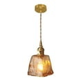 thumbnail image 2 of Iluminación colgante de latón cocina dormitorio Industrial granja luz con pantalla de cristal tejado lámpara colgante lámpara longitud Colco  accesorios de iluminación de techo, 2 of 8