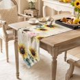 thumbnail image 2 of Vintage Yellow Sunflower Table Runner 48 Inches Long American Pastoral Style Table Runners for Dining Room Tabletop Dresser Scarf Home Party Banquet Wedding Holiday Decoration, 2 of 9