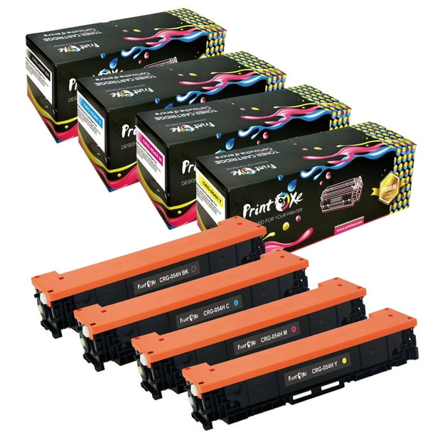 CRG 054H Compatible 4 Set Toner Cartridges High Yield 054 for Canon