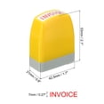 thumbnail image 2 of Uxcell Notice Stamp Self Inking, Office Stamps Message Stamp Business Stamp Style 1 ["Invoice"], 2 of 6