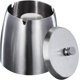 thumbnail image 1 of Cenicero de interior mediano （9 * 9 cm） Cenicero de metal irrompible para exteriores, hermosos ceniceros de acero inoxidable a prueba de viento con tapa antiolor para jardín, balcón, hogar, restaurant, 1 of 5