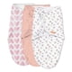 thumbnail image 1 of Swaddleme Original Swaddle - Tamaño Pequeño/Mediano 0-3 Meses, Paquete De 3 (Corazones De Bebé) Envoltura Para Recién Nacido Fácil De Usar Mantiene Al Bebé Cómodo Y Seguro Y Ayuda A Prevenir El Reflej, 1 of 5