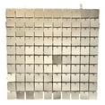 thumbnail image 1 of Placa de viento cuadrada, placa de hebilla de viento, hebilla de rejilla de lentejuelas, estilo fiesta, boda, fondo, pared, decoración interior, placa inferior, 1 of 1