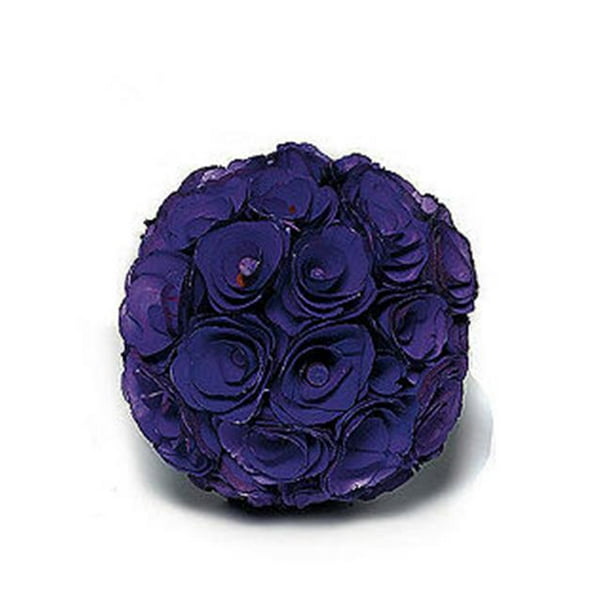 Weddingstar 9172-14 Boule de Pomander Floral Fait avec des Boucles de Bois - Violet