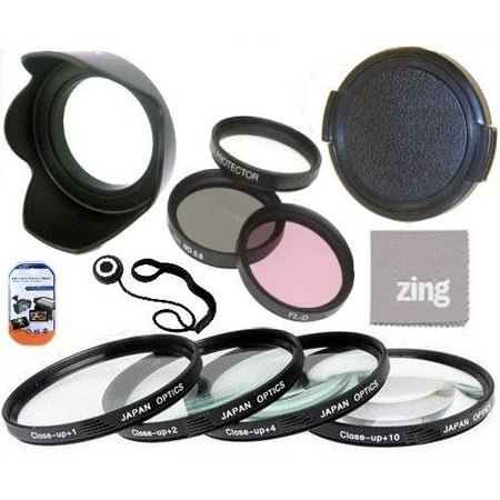 - 58mm Multi-Coated 7 Piece Filter Set Includes 3 PC Filter Kit (UV-CPL-FLD-) And 4 PC Close Up Filter Set (+1+2+4+10) For Canon EF 70-300mm f/4-5.6 IS USM Lens + Lens Cap + Hard Tulip Lens Hood +...