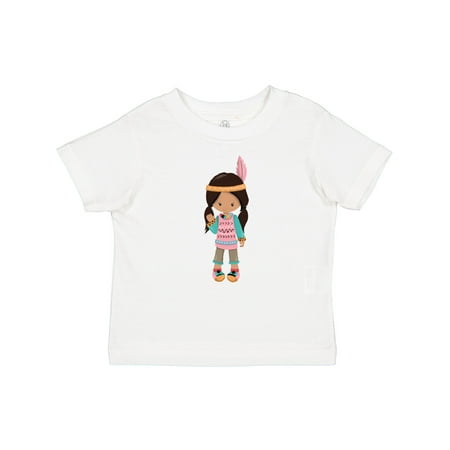 

Inktastic Native American Girl Cute Girl Brown Hair Gift Baby Girl T-Shirt