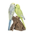 thumbnail image 3 of Battery Operated Couple Budgerigar Outdoor Garden Statue - 7", 3 of 6