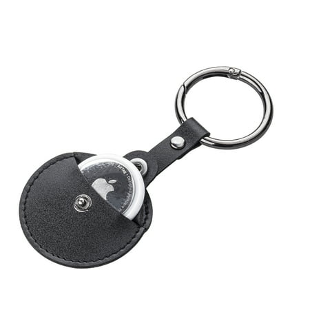 onn. Pouch-Style Protective AirTag Holder for Apple, Suitable for AirTag2021, Black