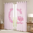 thumbnail image 2 of Castle Fairy Bowknot Alphabet G Curtains Pack of 2 (42x84 Each) for Teens,Sparkling Glitter Curtains Blackout,Personalized Initial Bedroom Curtains,Lightweight Room Decor, 2 of 6