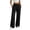 Black, variant on Women's High Waist Wide Leg Sweatpants, Adjustable Drawstring Elastic Waist Soft Warm Casual Jogger Pants with Side Pockets for Fall Winter Daily Wear