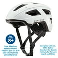 thumbnail image 3 of Concord Youth Bike Helmet, White, Adjustable, Ages 8+, 3 of 6