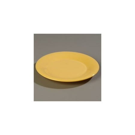Black Rimmed Dinner Plate - Carlisle Food Service Products Sierrus 12'' Melamine Wide Rim Dinner Plate (Set of 12)