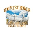 thumbnail image 2 of Girl's Lost Gods Country Roads Horses  Graphic Tee White Small, 2 of 4