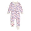 Burt's Bees Baby Newborn Baby Girls Organic Sleep 'N Play Footed Pajamas (NB-9M)