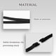 thumbnail image 3 of Paquete de 10 cordones negros para credenciales de identificación, correa para el cuello con cordón de identificación negro, cordón de seguridad con cierres de seguridad y pinzas de metal tipo, 3 of 7