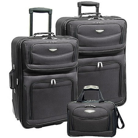 Amsterdam 3-Piece Rolling Luggage Set, Multiple Colors