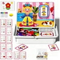 thumbnail image 1 of Magnetic Puzzles Face Dress up Travel Game, Creative Double-Sided Magnetic Dress-Up Activity with Reusable Pieces, Enhances Creativity and Learning Portable & Easy Storage, 1 of 10