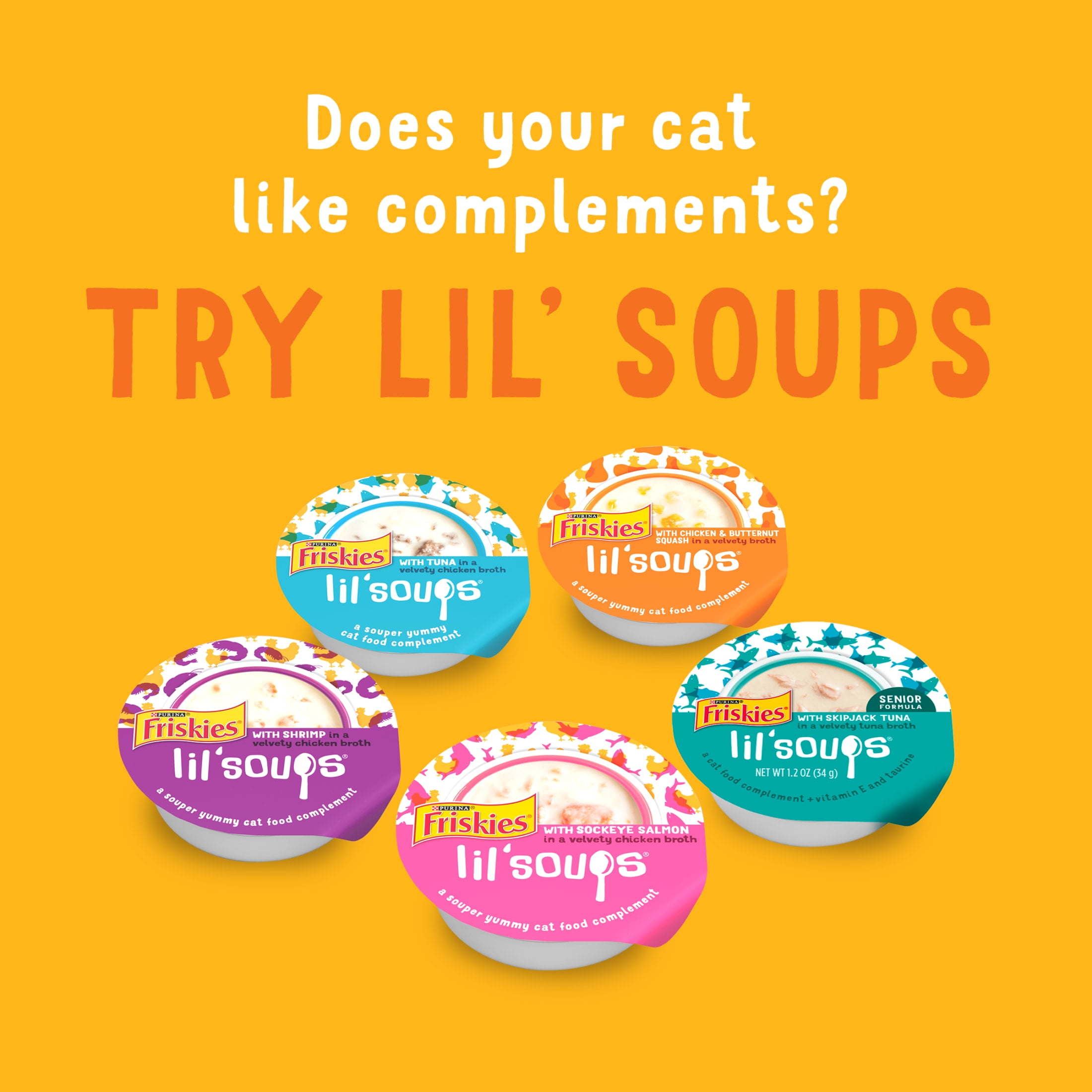 Purina Friskies Lil' Grillers Lickable Cat Treats, Soft Chicken, 1.55 oz Pouches, 16 Pack