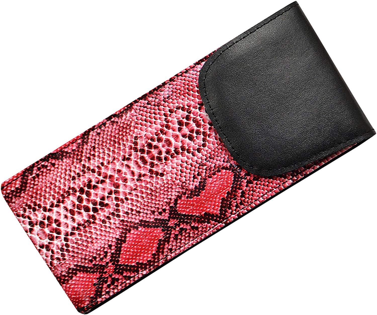Soft Eyeglass Case With Velcro Flap, Slip In Glasses Holder For Women