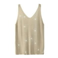 thumbnail image 2 of Nrmvnmi Womens Sequin Tank Tops Casual Fashion V Neck Strappy Sparkly Shimmer Cami Shirts Sexy Sleeveless Racerback Tops Vest For Mothers day gifts, 2 of 4