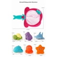 thumbnail image 4 of Baby bath water toy - Baby Bath Toys for Luminous Animals Set, Bath Time Toy Bathroom Wall Bathtub Tub Shower Kids Baby Infant Girls Boys Age 18months and up（Mermaid - Red Pair with 6 Animals）, 4 of 5