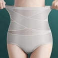 thumbnail image 2 of CHAO Braguitas moldeadoras de cintura alta para mujer, moldeadoras de realce de glúteos y control del abdomen, talla XL, color gris, 2 of 3