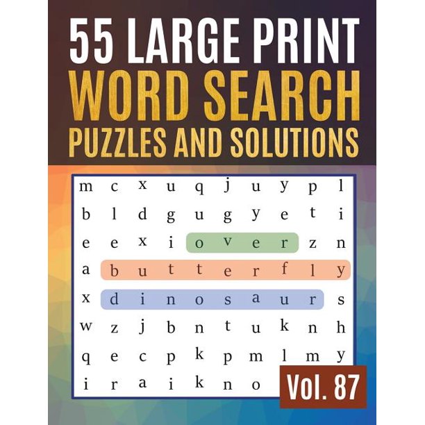 find words for adults seniors 55 large print word search puzzles and
