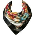 thumbnail image 2 of Wrapables® Silky Feeling Satin Square Scarf, Floral Paisley, 2 of 6