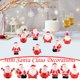 thumbnail image 1 of Figuritas miniatura de Papá Noel - Set de decoración navideña de resina de 7 piezas para bolas de nieve caseras y exposiciones navideñas, 1 of 3