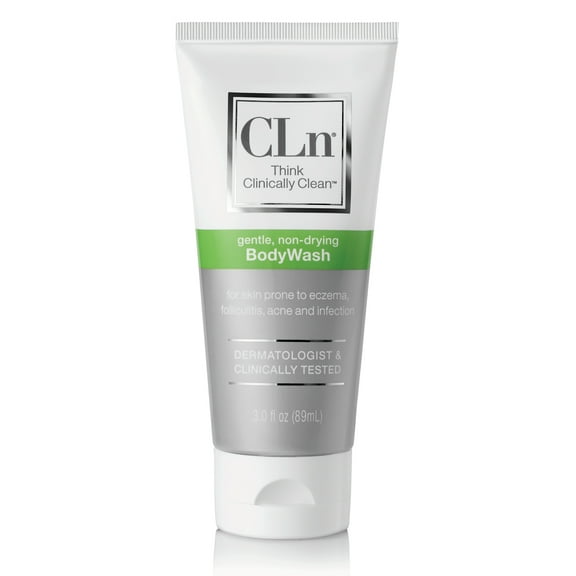 CLn® BodyWash –Non-Drying Body Wash, For Compromised Skin Prone to Eczema, Dermatitis, Rash & Hidradenitis Suppurativa, Fragrance-Free & Paraben-Free, 3 fl. oz.