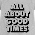 thumbnail image 2 of Instant Message - All About Good Times Fitted Short Sleeve Graphic T-Shirt, 2 of 5