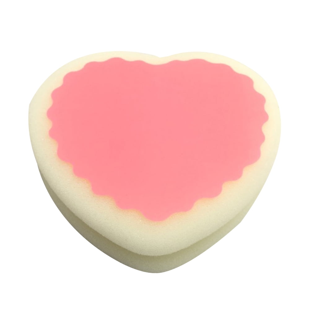 HES Heart Water Drop Round Geometric Shape Painless Depilation Sponge