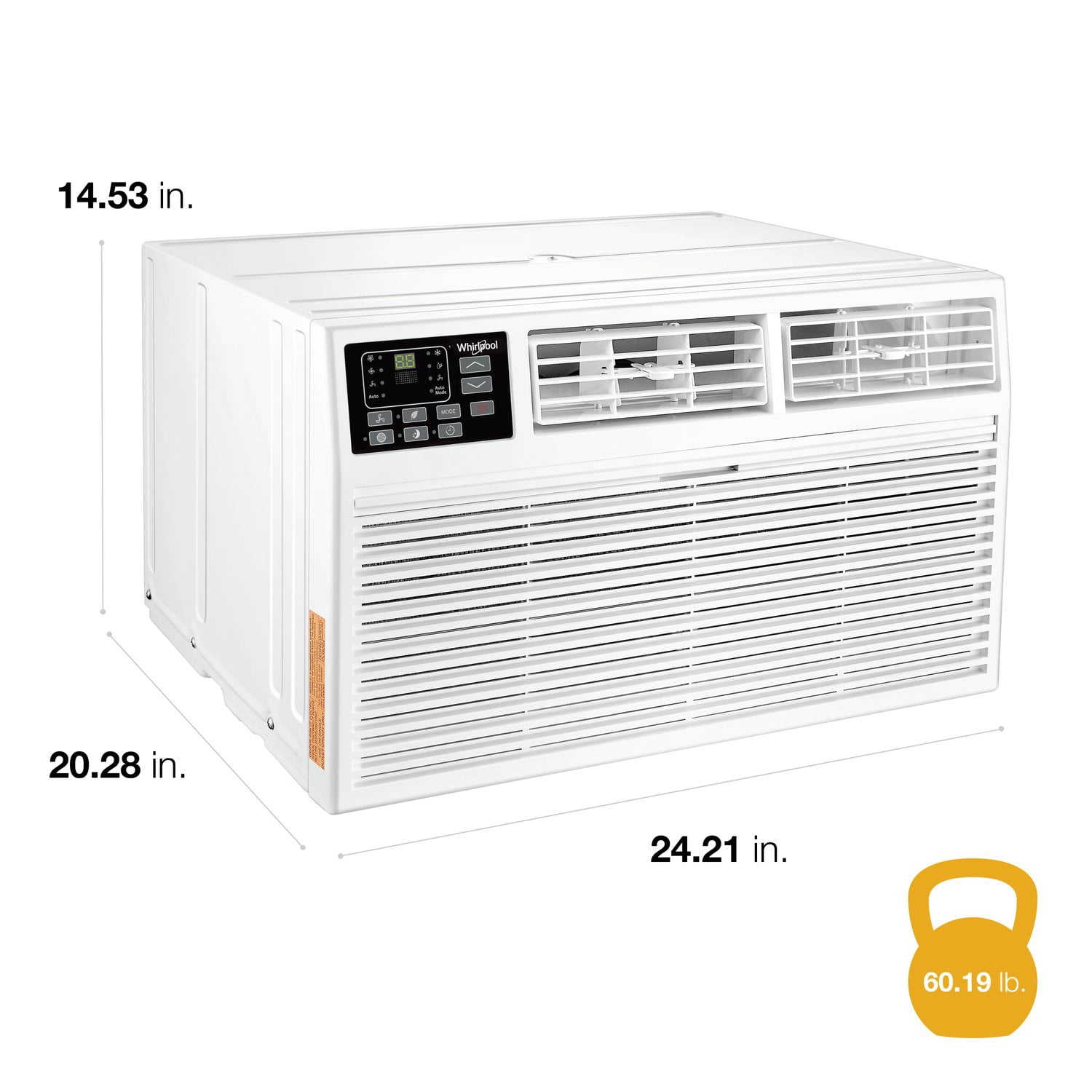 Whirlpool New 8,000 BTU 350 Sq Ft Through-the-Wall Air Conditioner, White