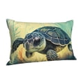 thumbnail image 2 of Disketp Pillow Covers Watercolor Turtle2 Pattern Throw Pillow Case Cushion Covers,Cushion For Bedroom,Couch,Home-20"X30", 2 of 8
