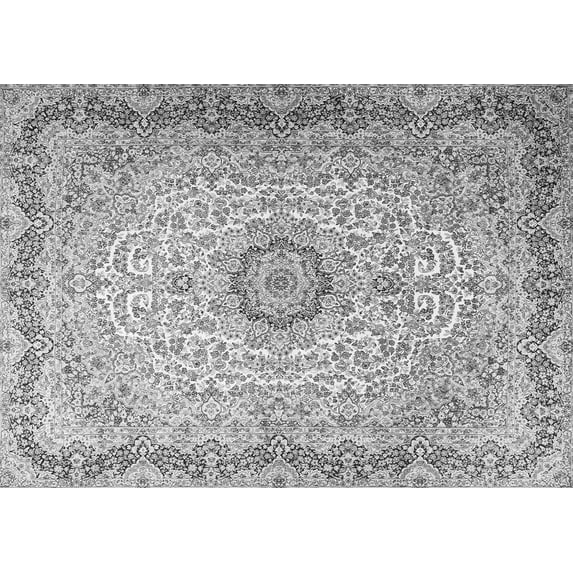 Ahgly Company Indoor Rectangle Persian Gray Traditional Area Rugs, 6' x 9'