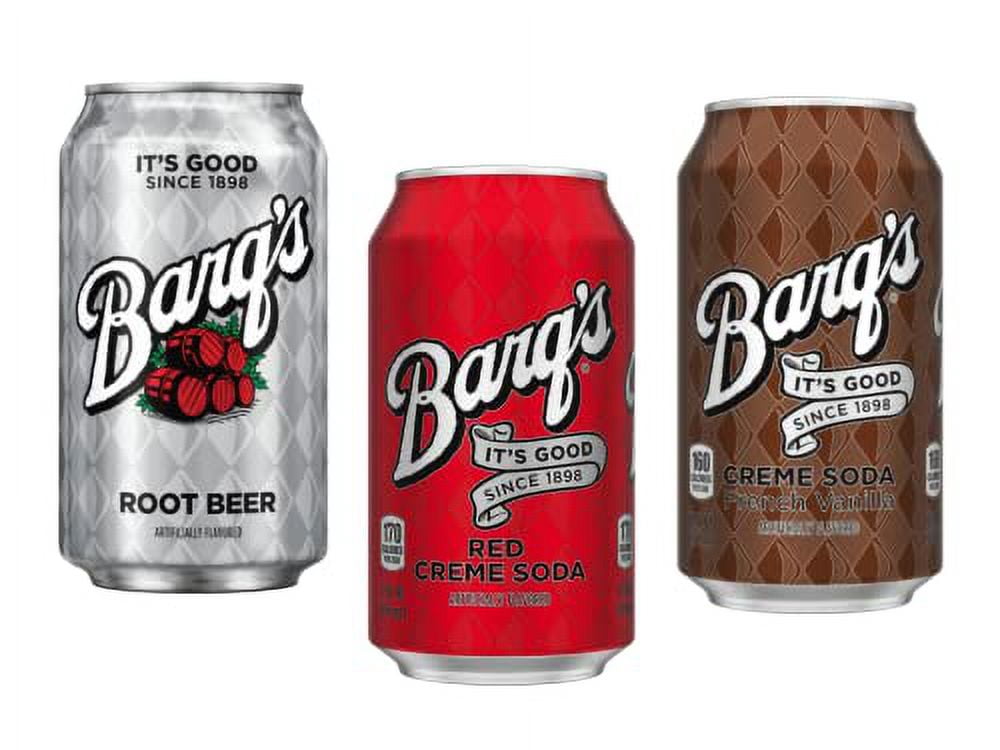 Barq's Soda Variety 12 Pack 12 Ounce Cans - Rootbeer, Red Creme, and French Vanilla - Bundled by Louisiana Pantry