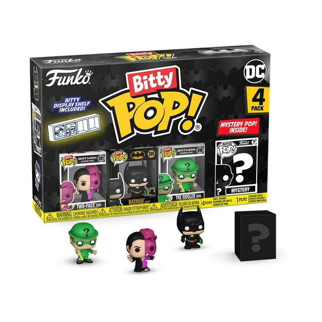 Paquete de 4 minijuguetes coleccionables Funko Bitty Pop! Batman, número 85