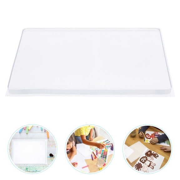 OUNONA Transparent Gel Printing Plate for Arts Creative Monoprinting with Nonstick Reusable Soft Gel Press