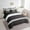 Black White, variant on Erosebridal Black Stripes Bedding Sets Twin Size,Geometric Lines Comforter Sets with Sheets,Geometric Theme Bed in a Bag Twin size,Ultra Soft Abstract Room Decor,Reversible,7pcs