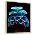thumbnail image 2 of Designart "Azure Anemone Seascape" Coastal Coral Under Water Floater Framed Canvas Wall Art, 2 of 5