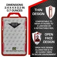 thumbnail image 5 of ID Stronghold RFID Blocking Badge and ID Holders, Polycarbonate Red, 4" x 2-3/8" x 5/16", 5 of 5