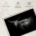 thumbnail image 6 of Elephant Stock Hello Highland Cow Wall Art - Horizontal Canvas Wall Art - Living Room Wall Decor - Animal Canvas - Black And Gray Decor By Photoinc Studio - 12" x 8", 6 of 8