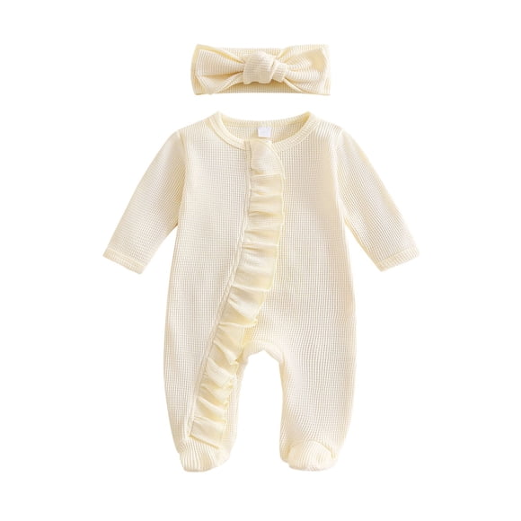 Niña Bebé Vestido de Manga Larga Cómodo Suave Transpirable Tela Otoño Invierno Sudadera para Viajes Diarios Casa Vacaciones Niña Bebé Manga Larga Romper
